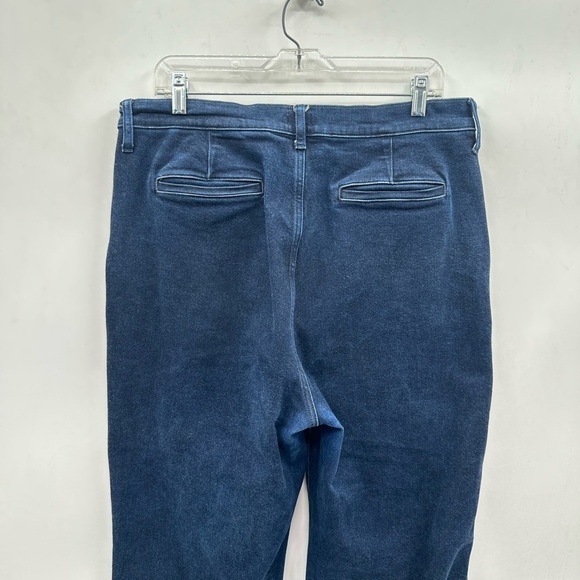 J CREW Woman cotton wide leg trouser wardrobe staple minimalist casual jean 32 - Picture 2 of 11